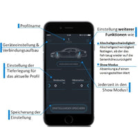 Tieferlegungsmodul für Mercedes E53 AMG W214 Airmatic APP Steuerung